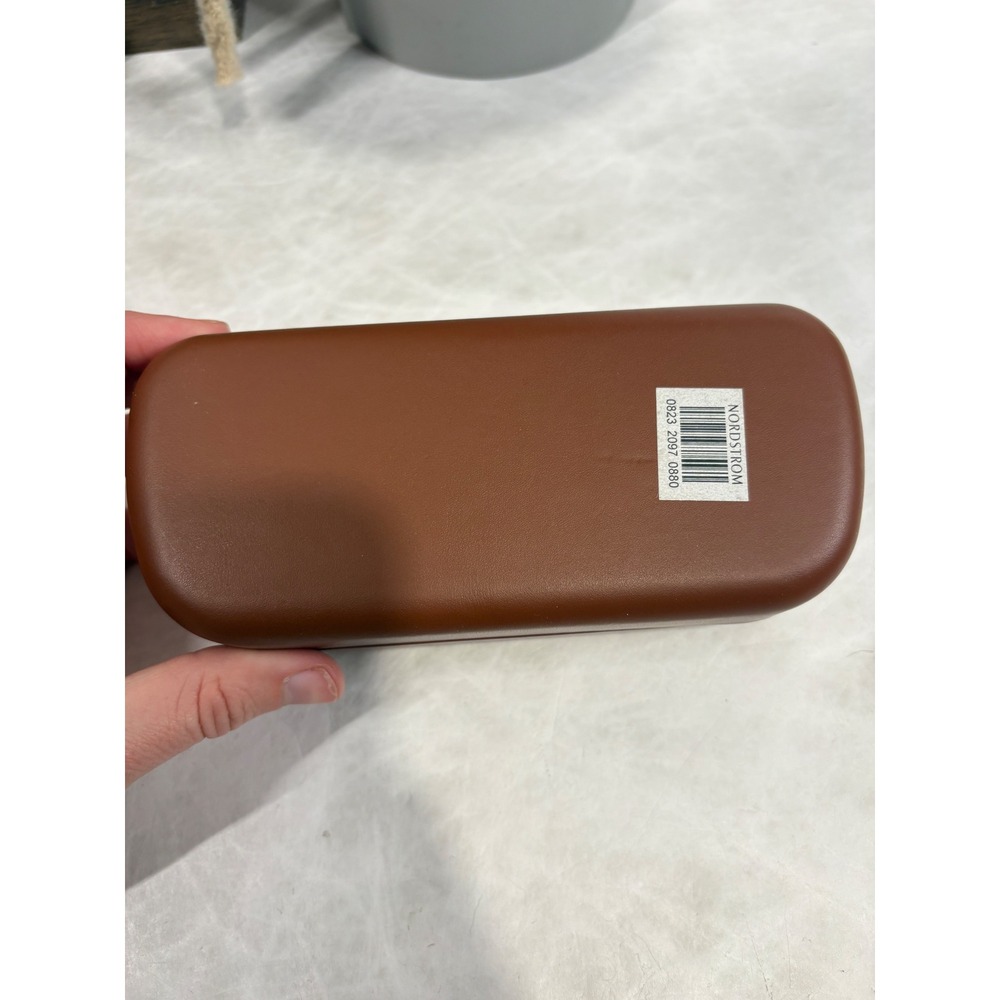 Longchamp Paris Brown Hard Shell Eyewear Sunglasses Case Nordstrom Cognac‎ - Picture 4 of 9